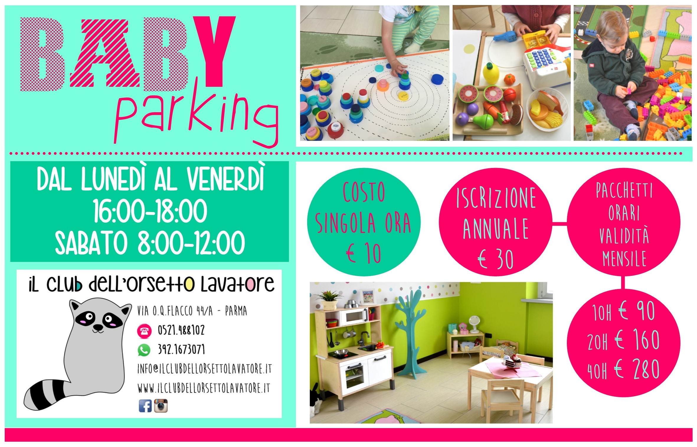 Baby Parking Il Club dell'Orsetto Lavatore Asilo nido Parma, feste